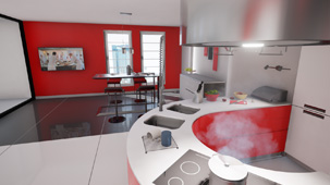 Cook in immersive virtual reality.