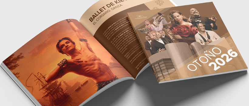 Portada e interior del programa del Teatro Auditorio de Roquetas de Otoño de 2026
